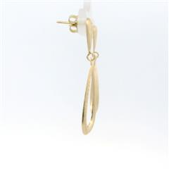 14k Yellow Gold Tear Drop Dangle Earrings